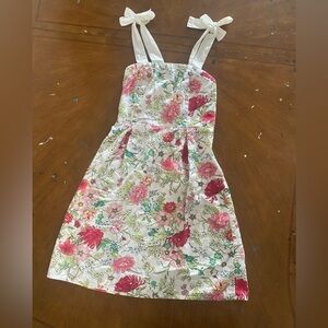Old Navy Women’s Size 0 Floral Dress Fit & Flare Tie-Strap Floral Mini Dress